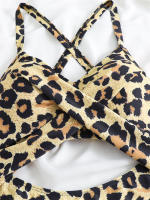 Bañador de una pieza para mujer, traje de baño con realce, Monokini Sexy recortado, ropa de playa para verano, 2024 - details 4
