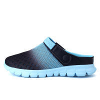 Verano pareja de hombres y mujeres cambia gradualmente sandalias de gran tamaño zapatillas de malla casual agujero zapatos de playa media zapatillas - details 24