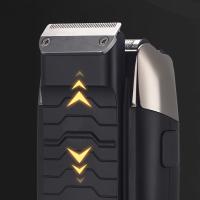 Maquinilla de afeitar eléctrica inalámbrica para hombre, maquinilla de afeitar recargable, recortadora de barba de precisión Sideburn, afeitadora de aseo lavable de doble hoja - details 0