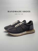 Zapatos deportivos para hombre, hechos a mano, estilo maduro, retro, de cuero, con suela gruesa y transpirable. - details 1