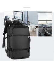 Mochila de viaje impermeable para hombre, morral escolar para ordenador portátil de negocios, de 15,6 pulgadas, con carga USB - details 2