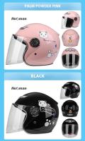 Casco Infantil Con Patrón De Dibujos Animados Lástima Cuatro Estaciones Protección Seguridad Niños Motocicleta Casco Frontal Abierto - details 8