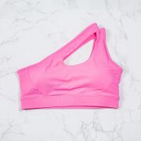 sujetadores deportivos de un hombro para mujer, Top de Yoga, chaleco, Yoga, gimnasio, deporte al aire libre, correr, ropa interior deportiva - details 10