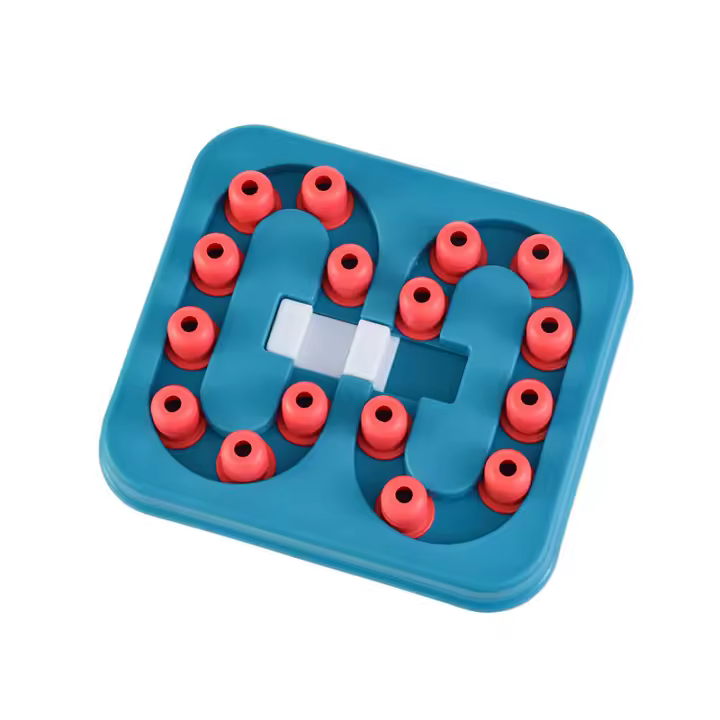 Nuevos juguetes educativos para perros, plato de comida lenta educativo interactivo con alivio de laberinto - 1