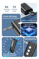 Adaptador inalámbrico 3 en 1, receptor y transmisor compatible con tarjeta SD con enchufe de Metal AUX de 3,5 MM para auriculares de TV, Bluetooth 5,3, Kit de coche - details 1
