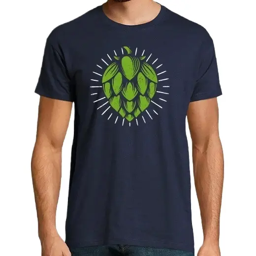 Camisetas con diseño dibujado a mano de lúpulo de cerveza CERVEZA, Pack Regalo Camiseta Personalizada - 1