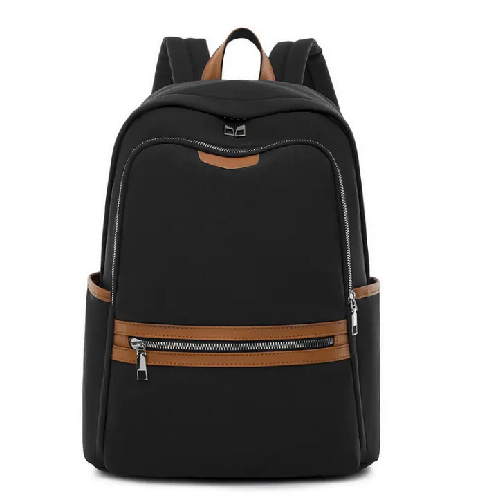 Mochila escolar sencilla para mujer, bolsa ligera con cinturón de equipaje, juvenil, para estudiantes universitarios - 1