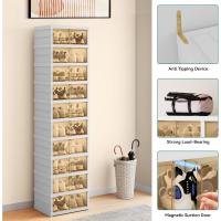 Caja de Zapatos Plegable Duradera 20 Piezas Organizables con Puertas Ajuste Aproximado hasta Tamaño 43 Muebles de Sala - details 1