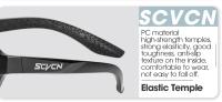 Gafas de sol de ciclismo para hombre y mujer, lentes de conducción para deportes al aire libre, correr, senderismo, UV400 - details 10