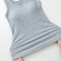 Camisola grande con cojín en el pecho para mujer, corsé elástico de Color sólido de talla grande para niña, ropa de calle, chaleco con tirantes para uso diario - details 13