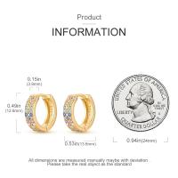 Pendientes de aro circulares de Plata de Ley 925 de Color dorado, pendientes dorados aptos para dijes originales, joyería fina Diy para mujeres a la moda - details 11