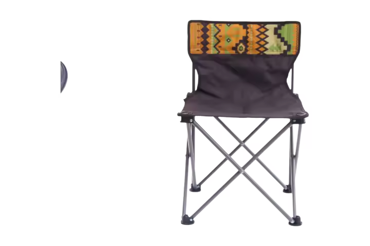 Silla plegable informal para exteriores, silla publicitaria con esqueleto de Metal de tela Oxford, cómoda silla de pesca plegable portátil - 1