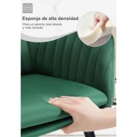 Silla de Comedor Estilo Vintage Juego de 1, Silla Cocina, Silla Nordica con Respaldo y Reposabrazos, Tela Pana, Estructura de Madera, Sillas para Tocador, Escritorio, Crema, EZS26cm-1 - details 96
