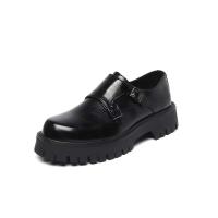 Vestido antideslizante de cuero genuino para hombre con suela gruesa y hebilla puntiaguda, cómodos zapatos de boda de otoño - details 0