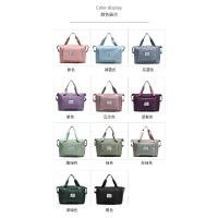 Bolsa de viaje de gran capacidad de las mujeres de gran tamaño de la barra de lazo portátil viaje de negocios bolsa de almacenamiento de entrega portátil bolsa de fitness deportiva bolsa de lona - details 2