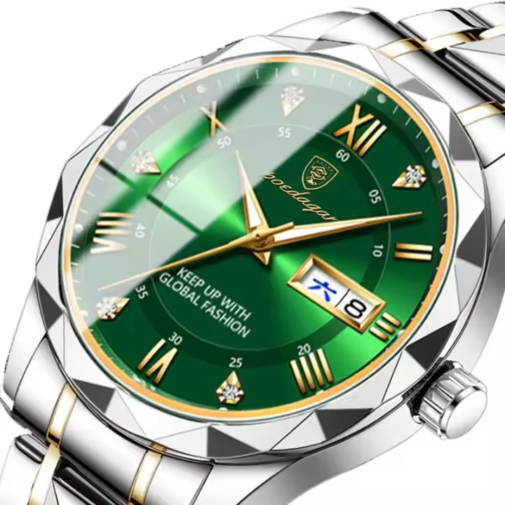 Reloj de cuarzo con correa para hombre, nuevo, luminoso, resistente al agua, de marca suiza. - 1
