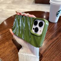 Funda de Teléfono de Cinta Ondulada a la Moda para iPhone Silicona Suave, a Prueba de Golpes, Color Caramelo Fosco - details 15