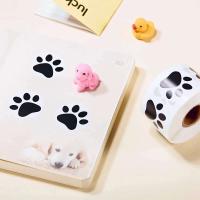 Pegatinas de Sello de Pie de Perro, Gato, Oso 500 Piezas Decoración de Regalo de Cumpleaños - details 4