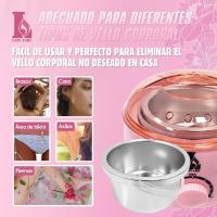 Calentador De Cera Eléctrico Para La Depilación Profesional, Cera, Adecuado Para Spa, Cara Brazos Axilas Piernas - details 8