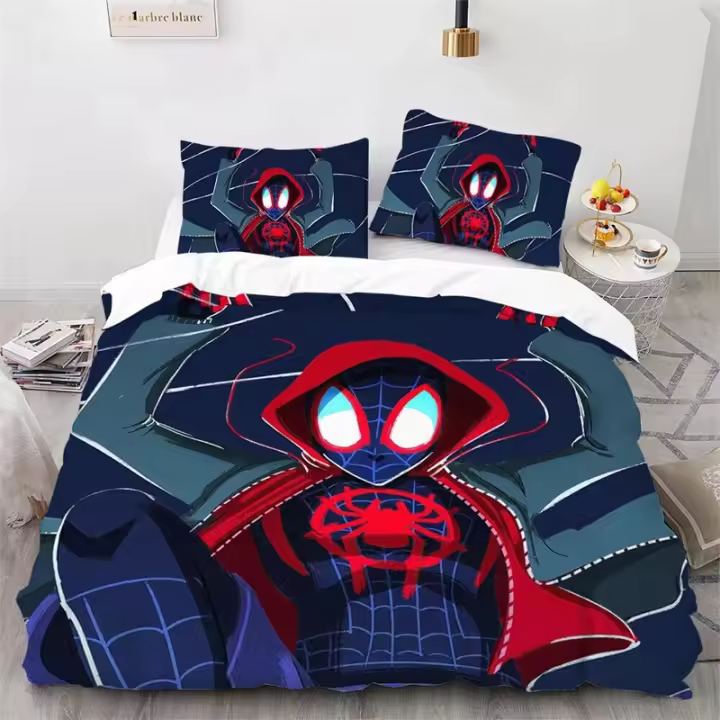 Juego de Ropa de Cama de Spider-Man de Lujo Conjunto de Cama de Cómic para Niños - 1