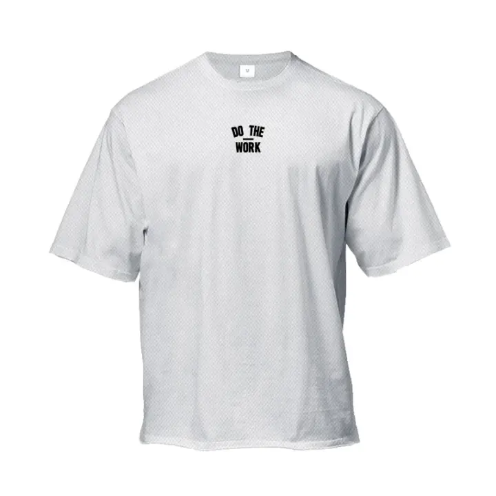 Camiseta Verde Holgada Manga Corta Hombre - 1