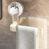 Soporte para pañuelos con ventosa montado en la pared, estante para pañuelos impermeable reutilizable, soporte de papel higiénico de plástico estable para oficina - details 2
