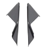 Utilizado para Nissan 370Z 2009-2020 pegatinas decorativas de pilar triangular interior delantero, decoración del pilar A del coche, patrón de fibra de carbono - details 9