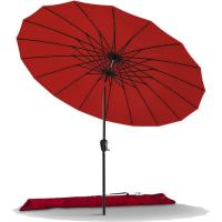 Sombrilla de Playa Grande Parasol Inclinable con Manivela Protección UV para Patio, Jardín, Piscina, Exterior Gris - details 7