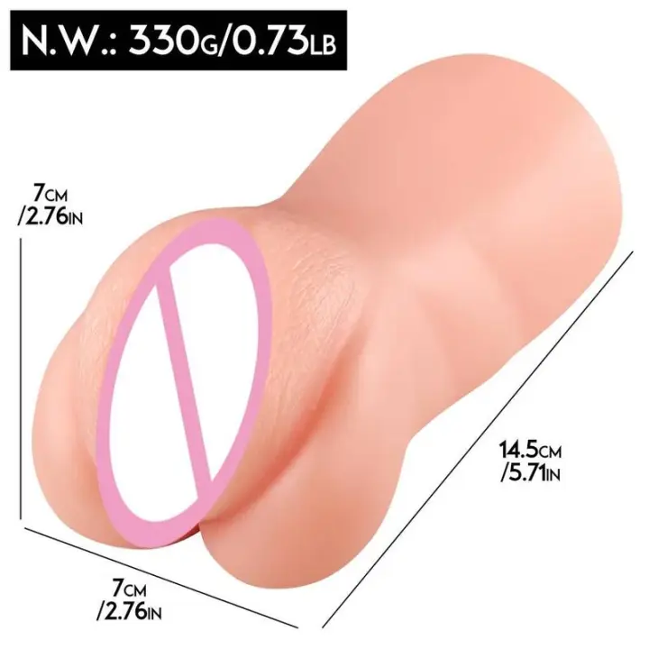 Leten-juguete para hombre, vagina de bolsillo, textura realista, Vagina, ano apretado, sexo, mamada, Stroker 2 en 1, masturbador masculino para adultos 18+ - 1