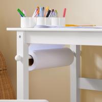 Juego de mesa infantil y 2 sillas de madera, organizador de juguetes multifuncional con 8 cestas y 1 compartimento, 87 x 50 x 50 cm - details 35