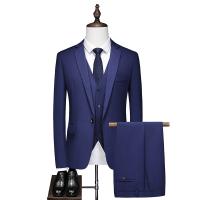 Trajes de Lujo para Hombre de 3 Piezas Traje de Una Botonadura, Chaqueta, Traje Formal, Conjunto de Boda, Esmoquin para Novio (Traje + Pantalones + Chaleco) - details 2