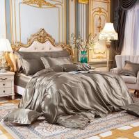 Juego de Ropa de Cama de Color Sólido con Funda de Edredón de Seda de Morera Cubierta de Cama y Funda de Almohada de Lujo en Seda de Satén Tamaño King Queen Double Twin - details 13