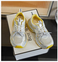 Zapatos de papá de cuero inferior de película de succión nuevos zapatos deportivos de aumento de suela gruesa zapatos de mujer transpirables de malla casual - details 21