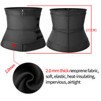 Waist Trainer Body Shaper Slimming Sweat Belt Waist Trimmer for Women Belly Weight Loss Slimming Belt Tummy Trimmer with Adjusta - details 12