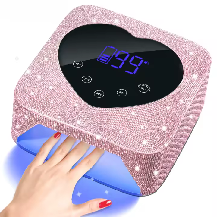 Lámpara de Curería Profesional LED Recargable Luz UV Inalámbrica para Uñas Gel - 1