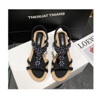 Sandalias de Mujer 2025 - Plataforma Boho con Flores y Strass, Chanclas de Playa Transpirables (Zapatos Verano Mujer, Sandalias Deportivas de Lujo) - details 26