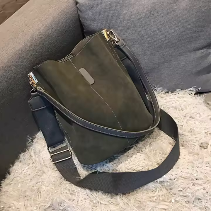Otoño e invierno bolso de hombro portátil simple europeo y americano retro mujer - 1