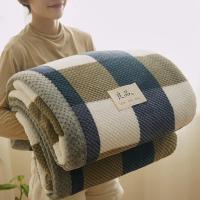 Manta de punto de hilo de chenilla suave, lavable a máquina, hecha a mano, para sofá y cama - details 0