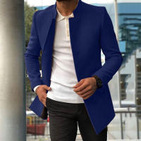 Nuevo traje juvenil informal de otoño e invierno para hombre, chaqueta de traje ajustada de color sólido - details 4