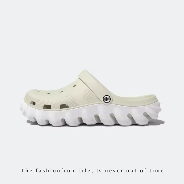 Vendaje agujero zapatos de los hombres de verano al aire libre desgaste bolsa de suela suave cabeza antideslizante transpirable zapatos de playa de los hombres vadear EVA zapatillas frescas - 1