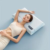 1 almohada ortopédica con funda de poliéster suave: diseño contemporáneo, cierre de cremallera, ideal para uso en dormitorios y hoteles (incluye 1 almohada + 1 funda de almohada), almohadas para dormir - details 2
