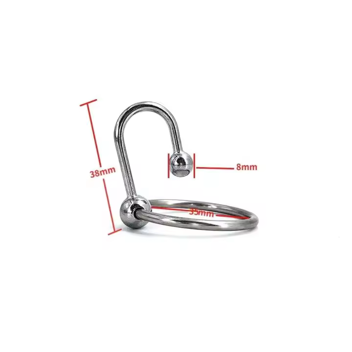 Anillo de Dilatación Uretral de Acero Inoxidable Juguete Sexual para Retrasar la Ejaculación para Hombres Bloque de Cerradura de Placer Sensual - 1