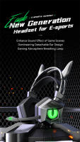 Auriculares con cable y luz LED para juegos, audífonos deportivos con micrófono, HIFI, graves pesados, USB/3,5 MM, para transmisión en vivo, PC, teléfono, PS5, PS4 - details 0