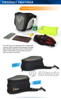 MOTOCENTRIC-bolsa de pierna para motocicleta, carcasa de fibra de carbono, impermeable, riñonera antideslizante para Motocross, gran capacidad - details 3