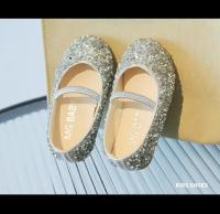 Zapatos planos de cuero para niña, color liso y diamantes de imitación, estilo princ, clásico, moderno, fiesta de boda - details 4