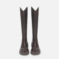 Nuevas Botas Altas De Punta Redonda Con Suela Gruesa Y Tacón Grueso Para Mujer, Botas Vaqueras Occidentales Para Mujer. - details 11