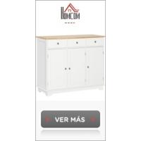 Mueble Auxiliar de Cocina Estante de 2 Cajones, 3 Puertas, Ajustable para Comedor Sala de Estar - details 13