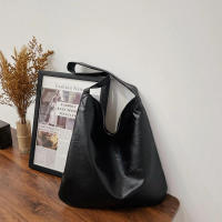 Bolso de hombro de cuero PU Vintage para mujer, bolso Hobo de gran capacidad, bolso de oficina, bolsos de compras simples informales, moda de invierno - details 16