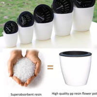 Macetas de flores de resina, autorriego automático para oficina, jardín, suministro de plantas, cesta - details 2