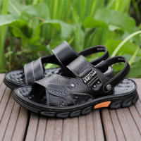 Zapatillas de hombre nuevas de verano con suela suave para papás de mediana edad y mayores, sandalias de playa de doble propósito para hombre - details 19